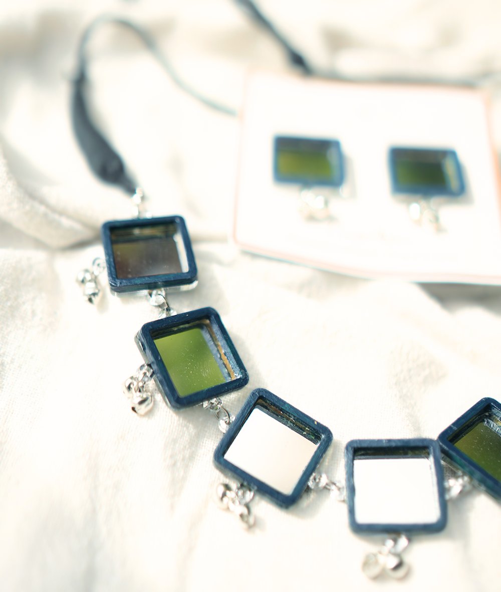 Square Mirror Necklace