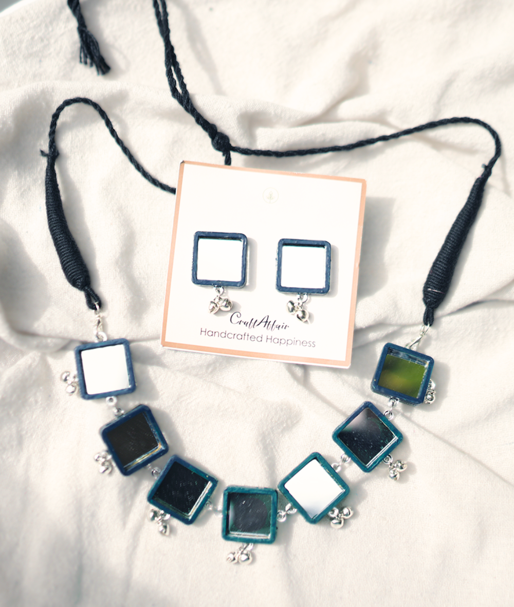 Square Mirror Necklace